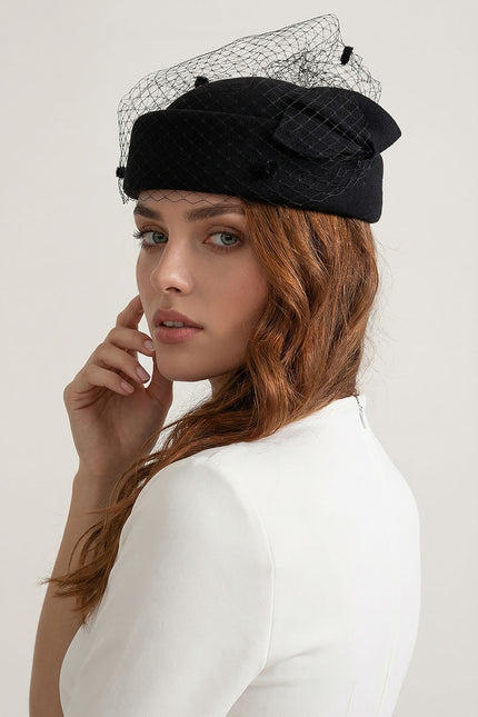 Catalina - Elegant Hat with Bow Accent