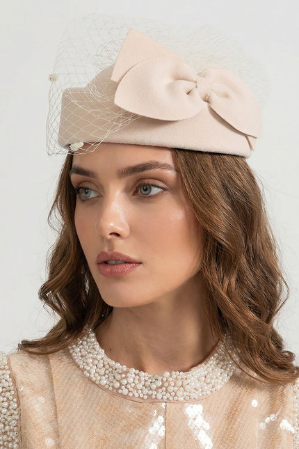 Catalina - Elegant Hat with Bow Accent