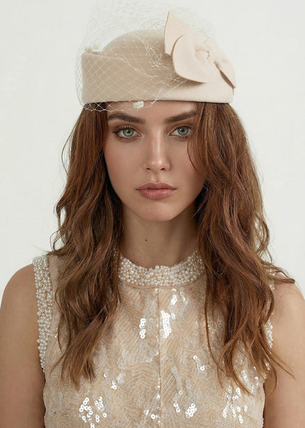 Catalina - Elegant Hat with Bow Accent