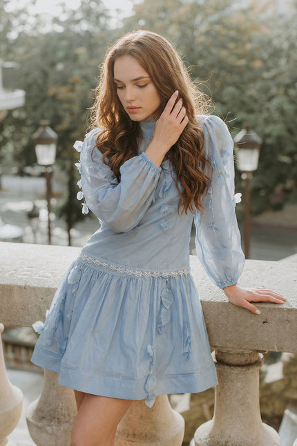 Églantine - Floral Co-Ord Set with Lace-Trim Detailing