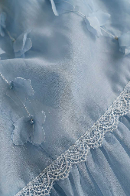 Églantine - Floral Co-Ord Set with Lace-Trim Detailing