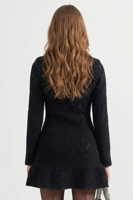Estelle - Elegant Long-Sleeve Knit Dress