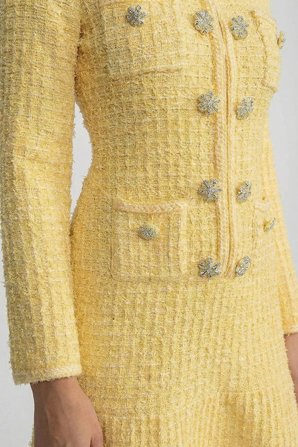 Estelle - Elegant Long-Sleeve Knit Dress