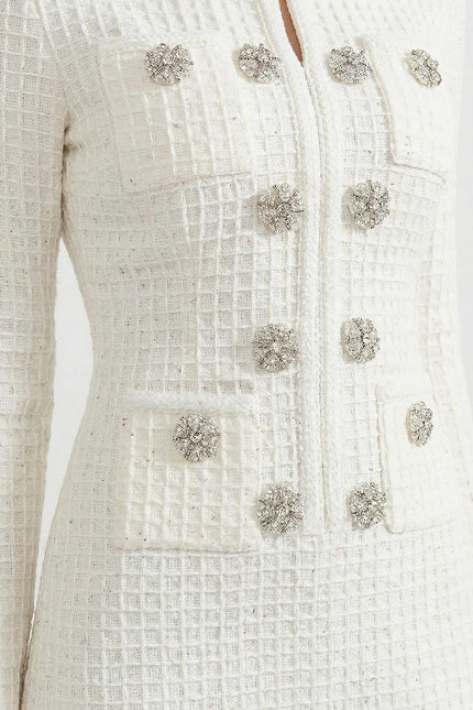 Estelle - Elegant Long-Sleeve Knit Dress