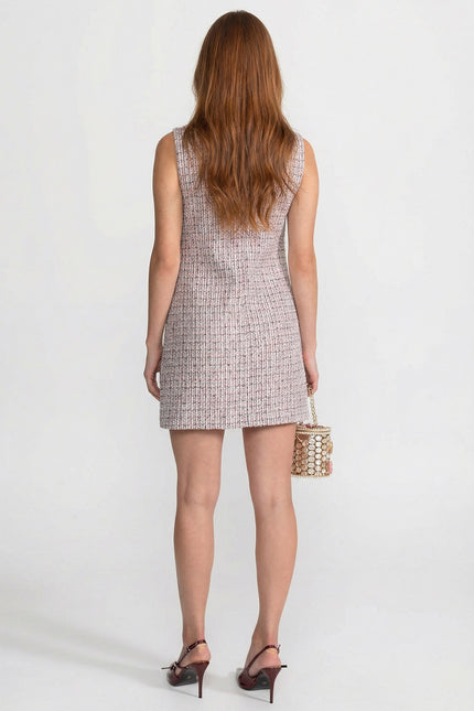 Fleurie - Sleeveless Tweed Mini Dress