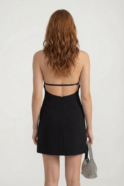 Laurence - Mini Dress with Crystal Embellishments
