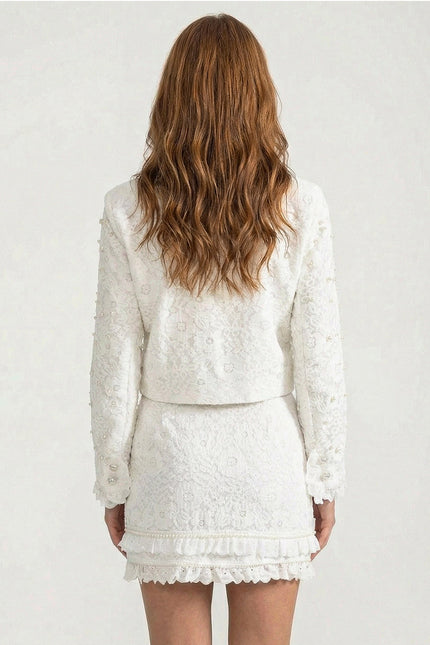 Orsella - Luxury Two-Piece Set with Pearl Detailing